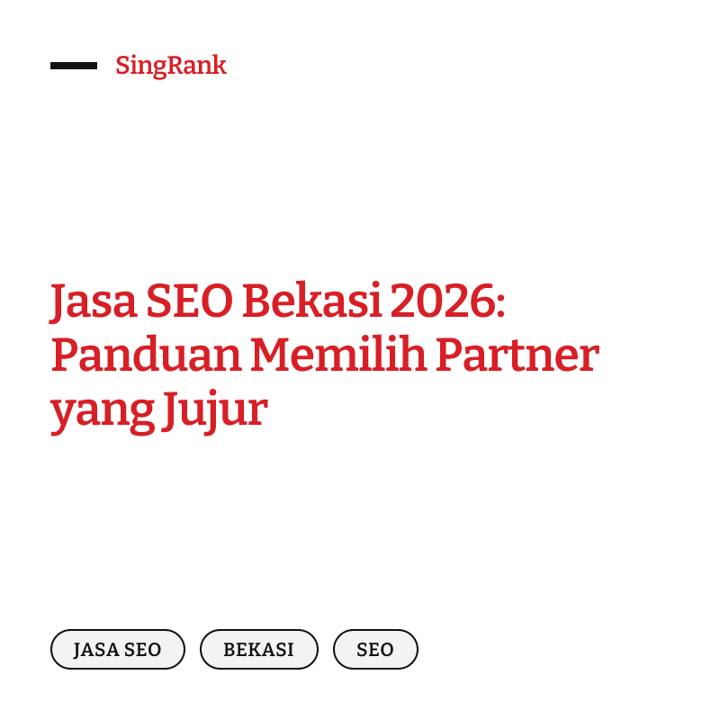 Jasa SEO Bekasi — bisnis dan industri muncul di Google, Maps, dan jawaban AI