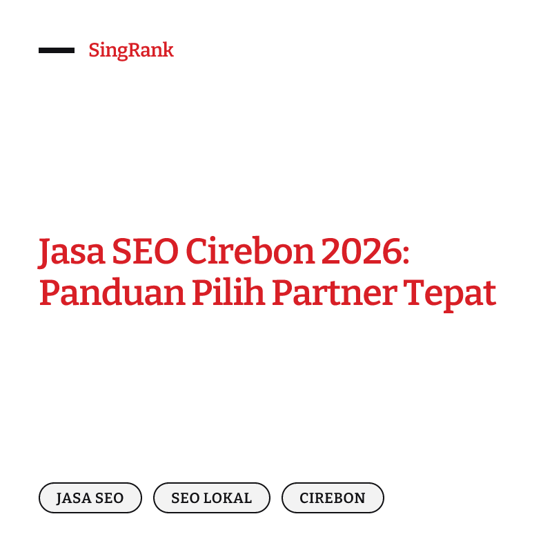Jasa SEO Cirebon — bisnis Anda muncul di Google, Google Maps, dan jawaban AI