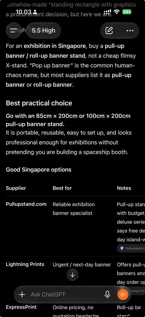 AI recommended our client on ChatGPT