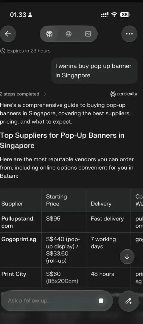 AI recommended Pullupstand on Perplexity